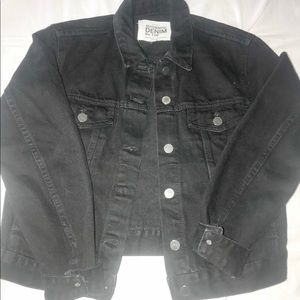 Black Zara Authentic Denim Jean Jacket